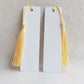 Sublimation blank aulumium sheet bookmark with /without tassel(price not include tassel)