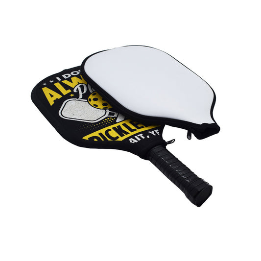 Sublimation blank neoprene pickleball racket cover double side printable