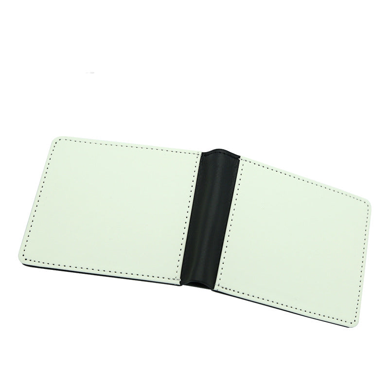 High Quality Men's wallet for sublimaiton pu leather in 5 designs