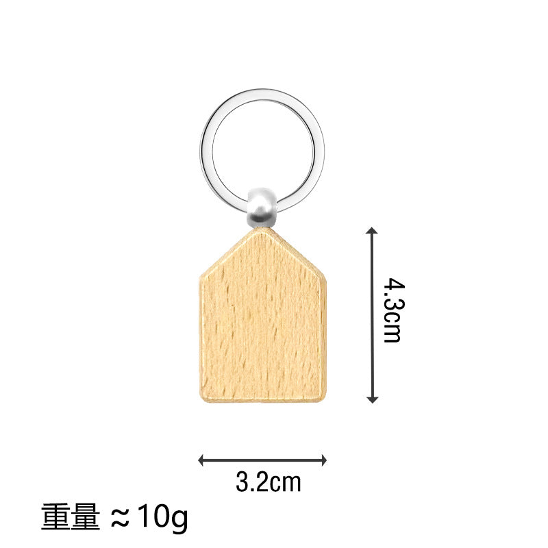 Blank wood Keychain/Tag For Laser, not for sublimation in 15 designs