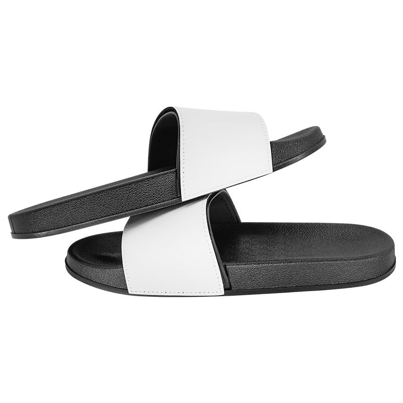 Blank slippers For Sublimation，Removeable Patch thick rubber base