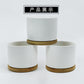 Sublimation blank Ceramic Plant Pot include bamoo base