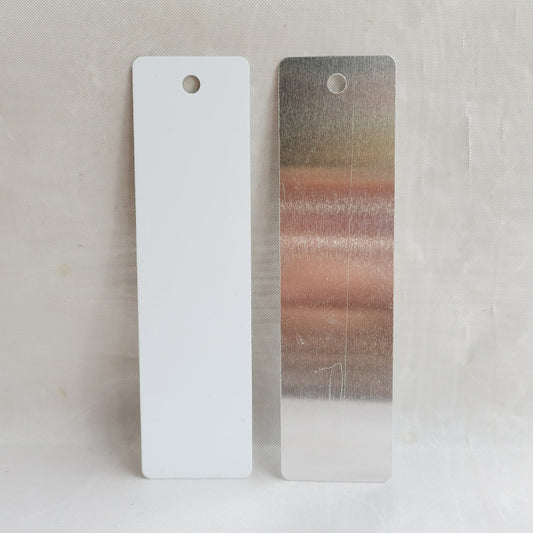 Sublimation blank aulumium sheet bookmark with /without tassel(price not include tassel)