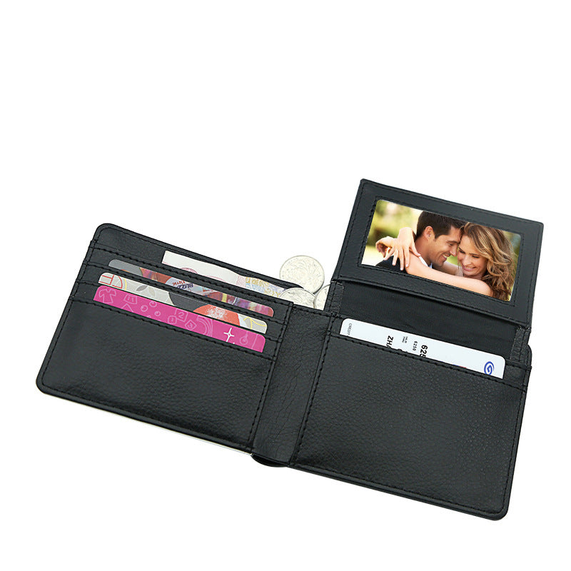 High Quality Men's wallet for sublimaiton pu leather in 5 designs