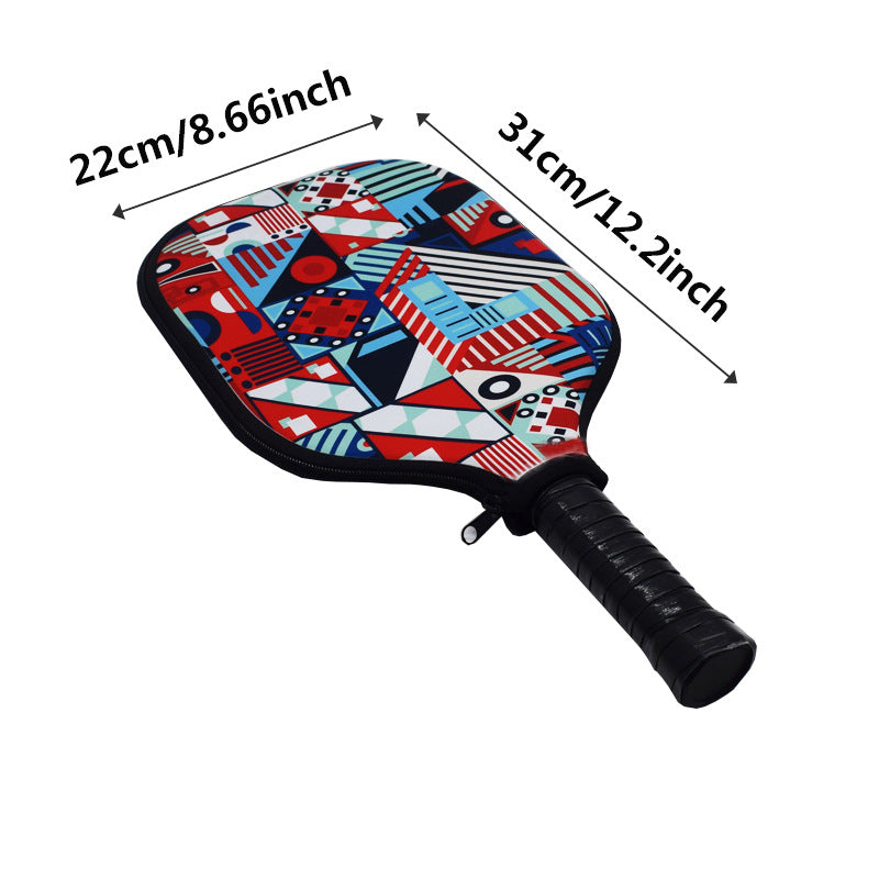 Sublimation blank neoprene pickleball racket cover double side printab ...
