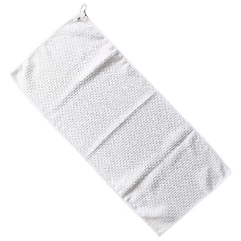 Sublimation blank golf tea towels with hook waffle