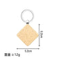 Blank wood Keychain/Tag For Laser, not for sublimation in 15 designs