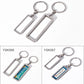 Double side printable rectangle keychains in 2 sizes for car number plate