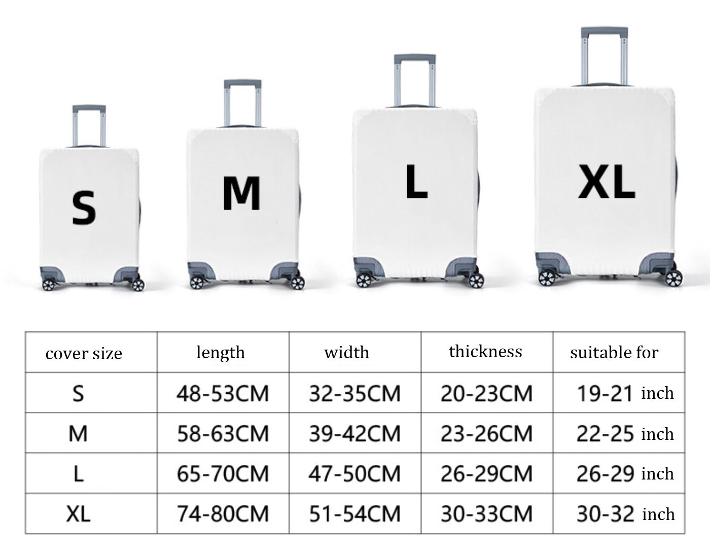 Sublimation Blank Elastic Travel Luggage Cover - SP Sublimation