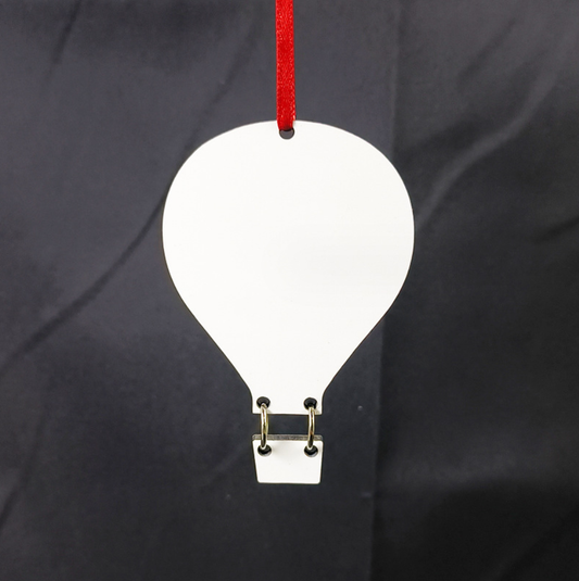 sublimation blank hot air balloon Christmas pendant double-sided printable