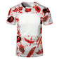 2023 New Halloween Custom Short Sleeve Horror Printing Polyster Sublimation Blank T-shirt