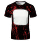 2023 New Halloween Custom Short Sleeve Horror Printing Polyster Sublimation Blank T-shirt