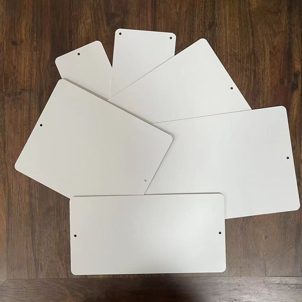 Sublimation Alumium Sheet with round corner with holes