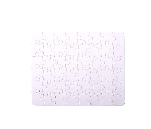 Sublimation  Blank  Paper Puzzle in different designs rectangle Pure White/Pearl White - SP Sublimation