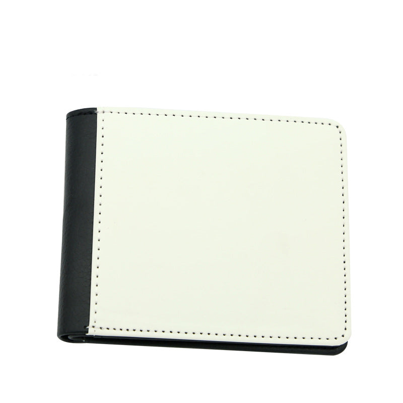 High Quality Men's wallet for sublimaiton pu leather in 5 designs