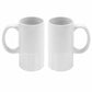 Sublimation Blank White Ceramic Mug - 530ml Large Capacity Beer Mug, Heat Transfer Blank