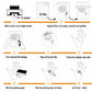 Eight step instructions for applying the tattoo paper, A paper and B film