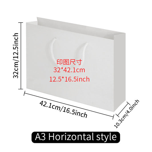 Sublimaiton Blank Paper Bag in 6 designs cardboard