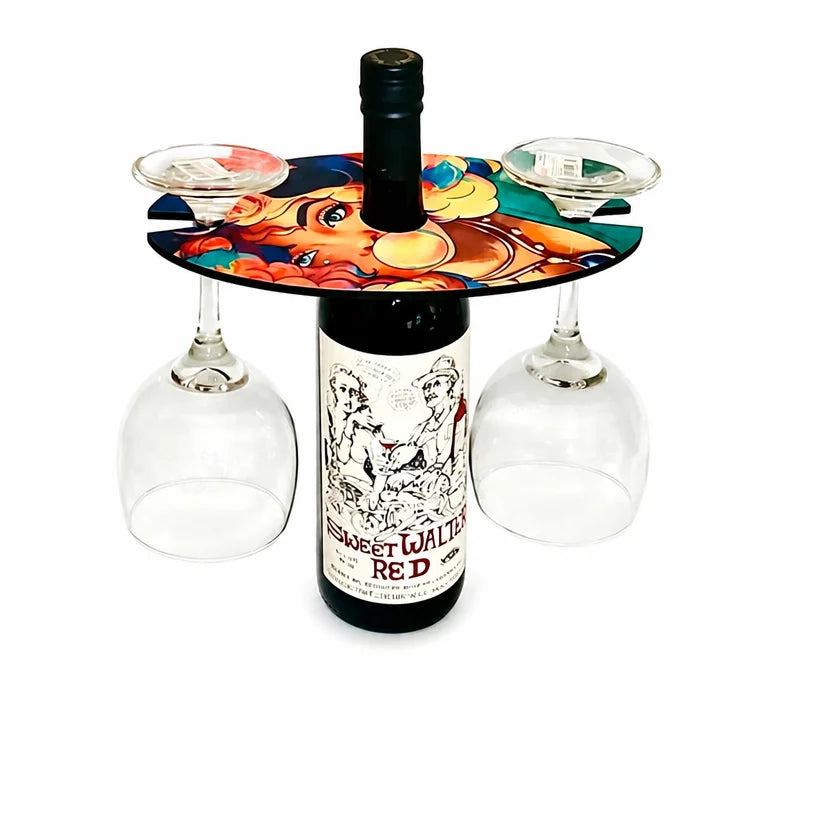 Sublimation Blank MDF Wine Glass Holder - DIY Bottle Neck Caddy (4 Styles)