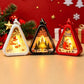 Sublimation Blank Christmas LED Lantern Night Light - Triangular DIY PET Panel