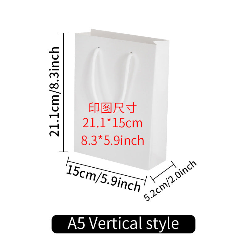 Sublimaiton Blank Paper Bag in 6 designs cardboard