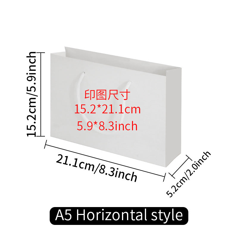 Sublimaiton Blank Paper Bag in 6 designs cardboard