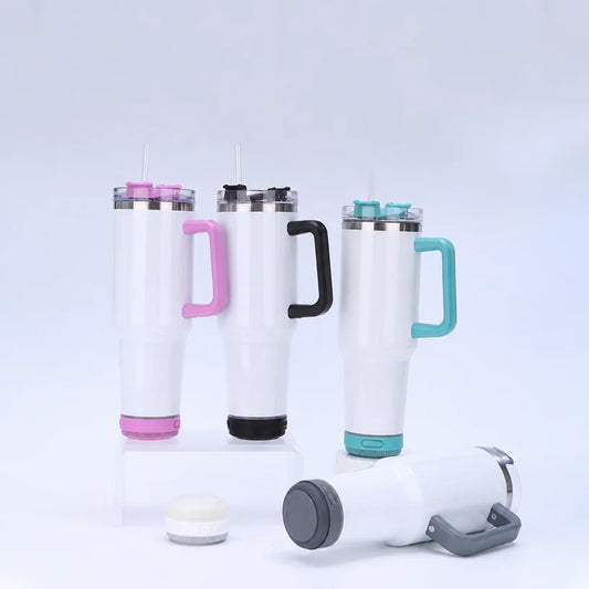 40oz Sublimation Blank Bluetooth Speaker Tumbler - Insulated Car Cup, 5 Colors