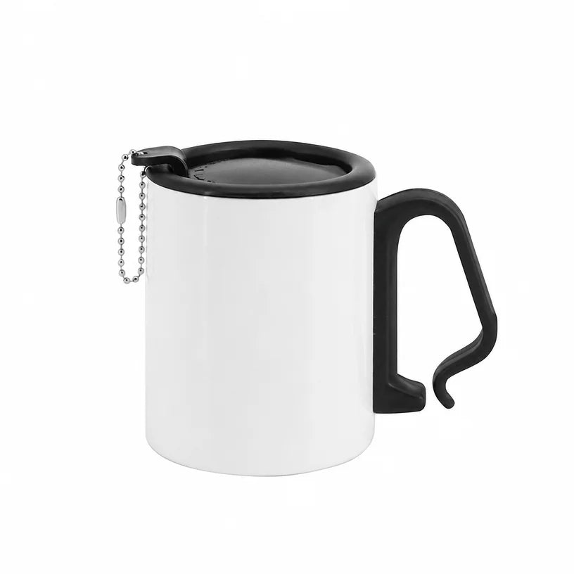 Sublimation Blank Camping Mug | Stainless Steel Travel Cup with Lid, 2 Colors