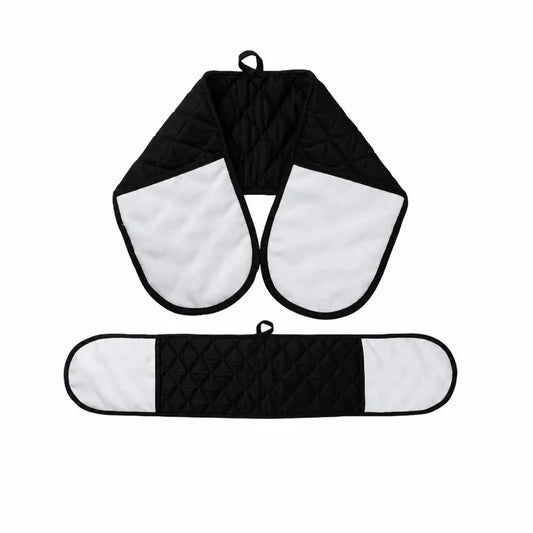 Sublimation Blank Double Oven Mitt - Polyester Heat Insulation Gloves, DIY Heat Transfer