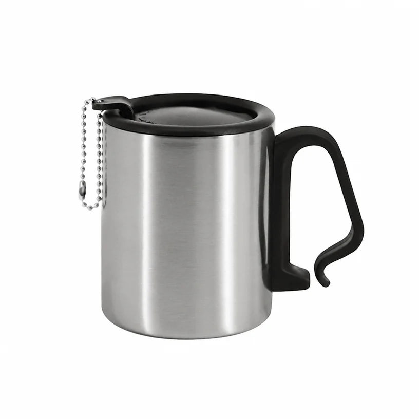 Sublimation Blank Camping Mug | Stainless Steel Travel Cup with Lid, 2 Colors