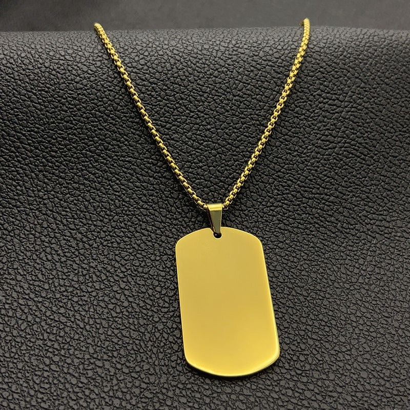 Blank Shield Necklace For Laser,not for sublimation in 3 color include high quality Chain