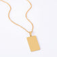 Blank Rectangle Necklace For Laser,not for sublimation in 4 color