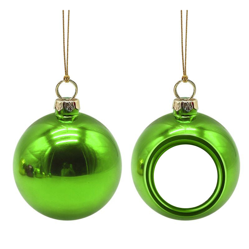 Sublimation blank Christmas ball in 6 colors and 2 sizes