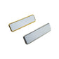 Sublimation Blank Metal Name Badge - Gold & Silver (Magnetic or Pin)