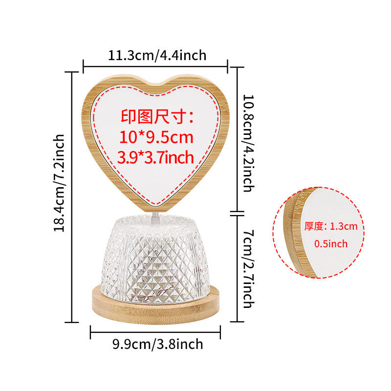 2025 New USB bamboo Lamp in 4 designs for sublimation