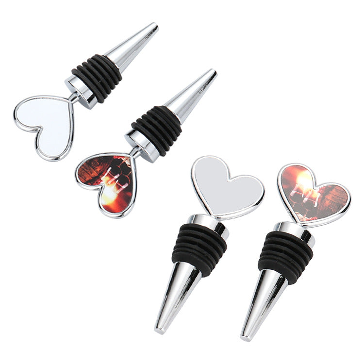 Sublimation Blank Metal Wine Bottle Seal with Alu Insert