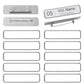Sublimation Blank Metal Name Badge - Gold & Silver (Magnetic or Pin)