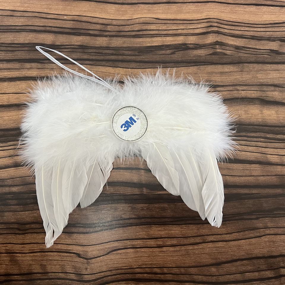 Sublimation blank angel  winds ornaments with 20mm or 25 mm insert