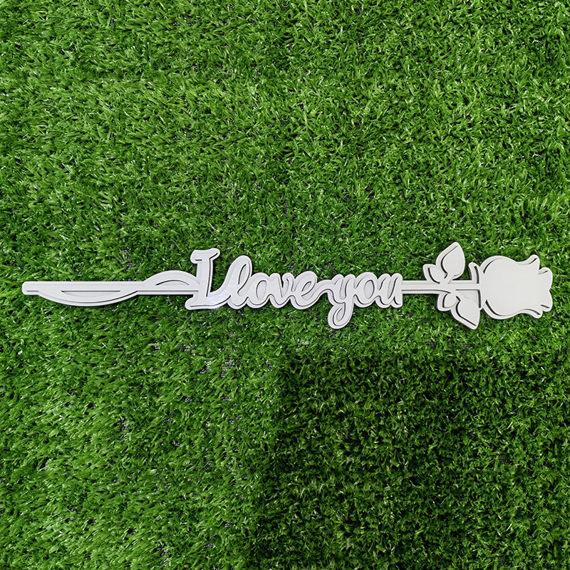 Sublimation Blank MDF Love you Memory Rose in different designs