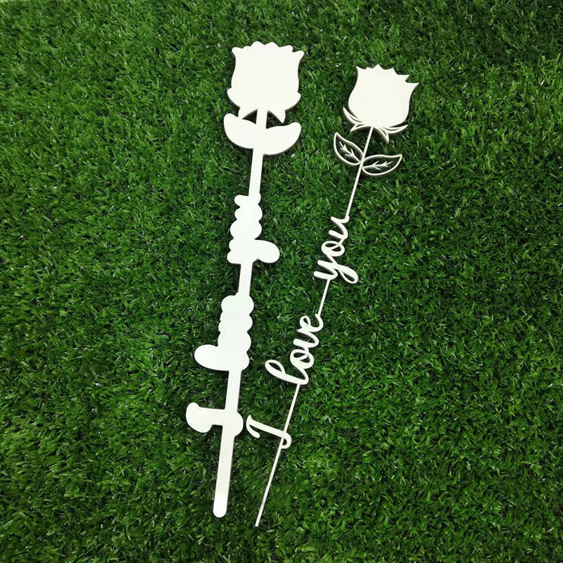 Sublimation Blank MDF Love you Memory Rose in different designs