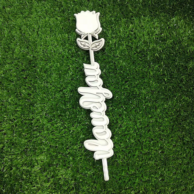 Sublimation Blank MDF Love you Memory Rose in different designs