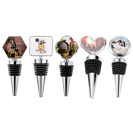 Sublimation Blank Metal Wine Bottle Seal with Alu Insert