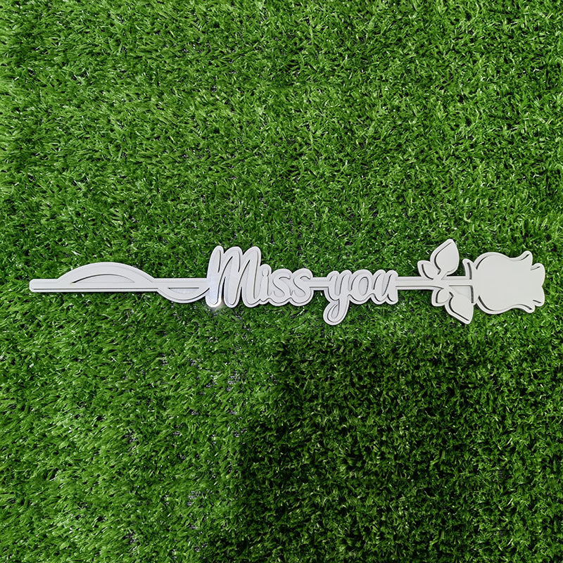 Sublimation Blank MDF Love you Memory Rose in different designs