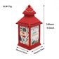Sublimation Blank Christmas LED Lantern Night Light - 4-Sided DIY PET Panel