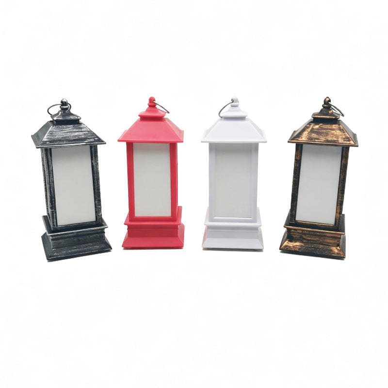 Sublimation Blank Christmas LED Lantern Night Light - 4-Panel 125mm DIY PET Panel