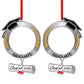 Sublimation Graduation Cap Metal Ornament - Custom Double-Sided Logo