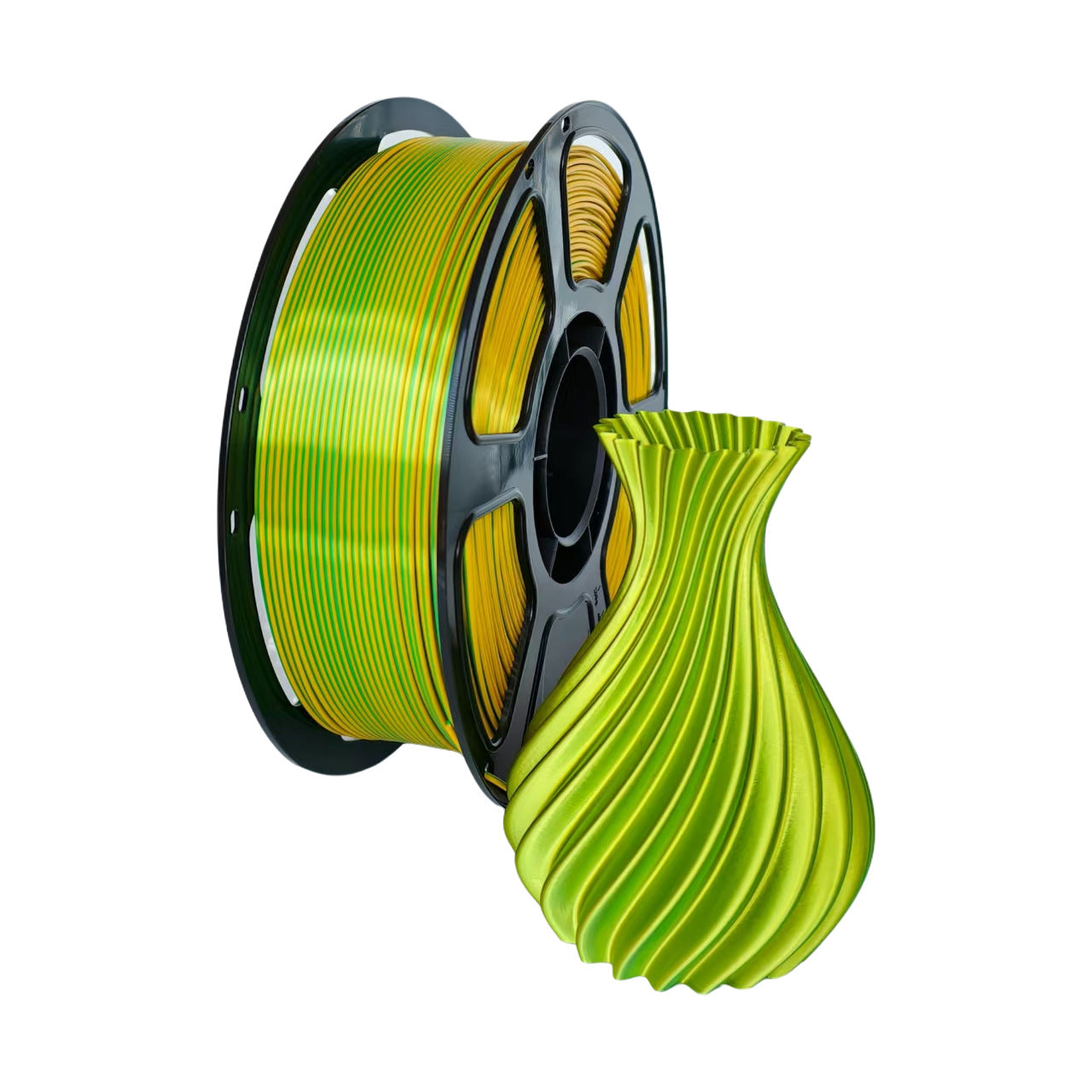 Professional Silk PLA 3D Printer Filament - High Gloss Dual-Color & Single-Color 1.75mm (1kg Spool)
