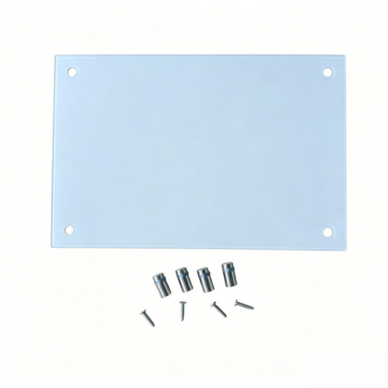 Sublimation Blank Tempered Glass Photo Frame - Single-Sided Heat Transfer Wall Frame with Mounting Kit (30x20cm)
