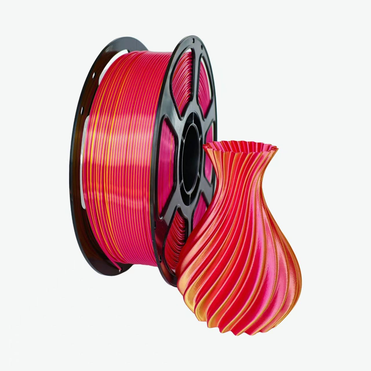 Professional Silk PLA 3D Printer Filament - High Gloss Dual-Color & Single-Color 1.75mm (1kg Spool)