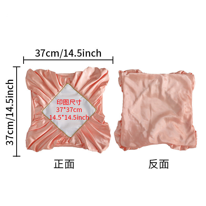 Sublimation Blank Pillowcase - Premium Gold Velvet & Plush DIY Cushion Cover for Heat Transfer